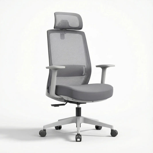 Chaise de Bureau Ergonomique Grise
